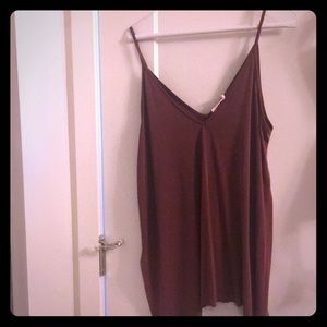 Lush tank top (maroon)
